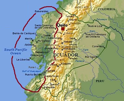 Equateur, climat de l'ouest