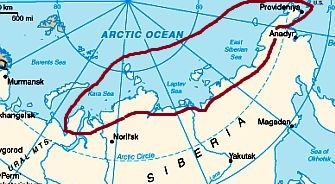 Zones au climat arctique et subarctique en Sibérie