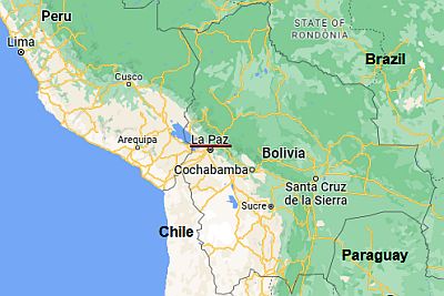 La Paz, position dans la carte