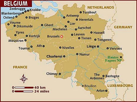Carte - Belgique