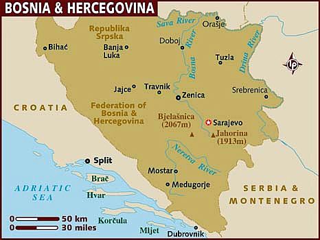 Carte - Bosnie Herzegovine