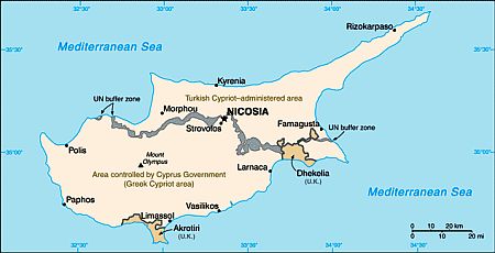 Carte - Chypre