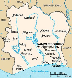 Carte - Cote D Ivoire