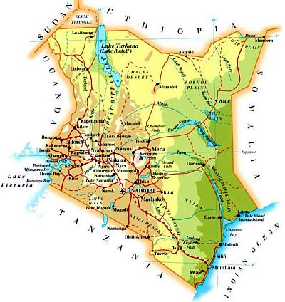 Carte - Kenya