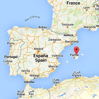 Majorque, où elle est