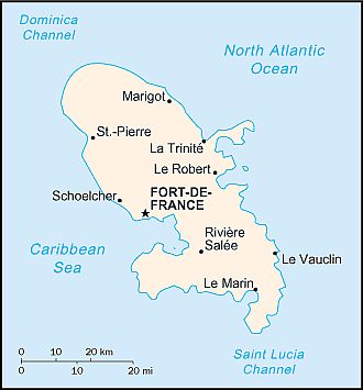 Carte - Martinique