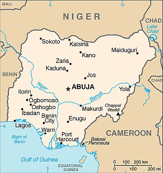 Carte - Nigeria