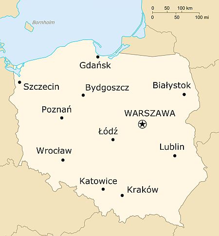 Carte - Pologne