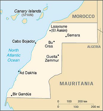 Carte - Sahara Occidental