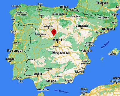 Segovia, position dans la carte