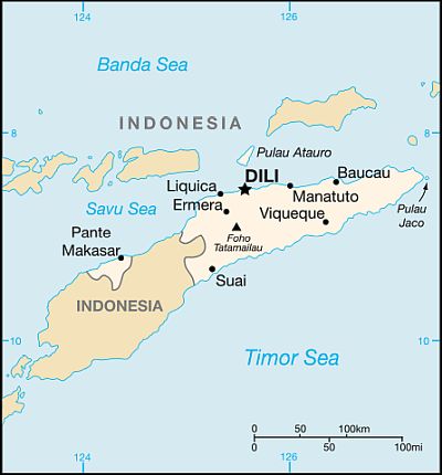 Carte - Timor Oriental