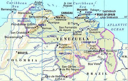 Carte - Venezuela