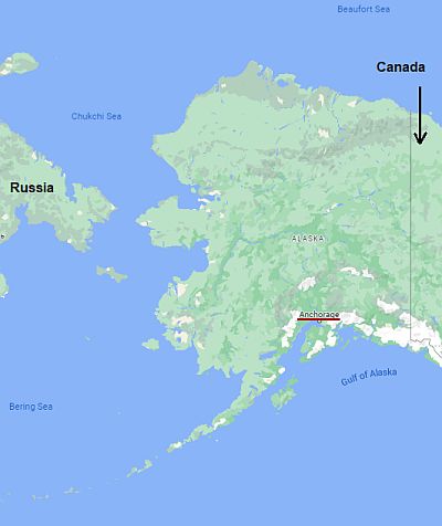 Anchorage, position dans la carte