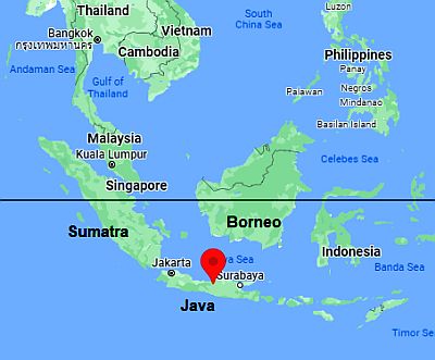 Semarang, position dans la carte