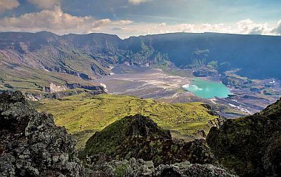 La caldeira du volcan Tambora