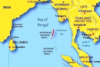 îles Andaman, carte îles Andaman, carte