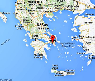 Position d'Athènes Position d'Athènes