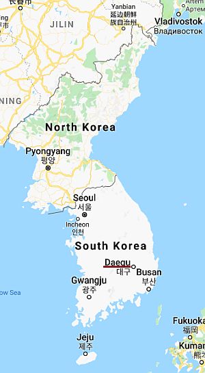 Daegu, où se trouve Daegu, où se trouve
