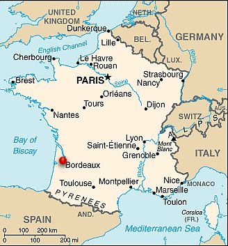Bordeaux, où se trouve Bordeaux, où se trouve