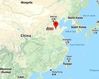 Jinan, position dans la carte Jinan, position dans la carte