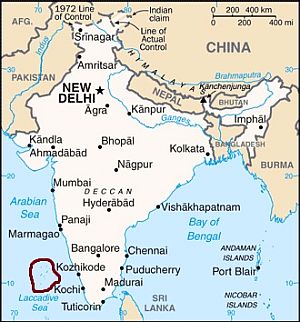 Lakshadweep, où se trouve Lakshadweep, où se trouve