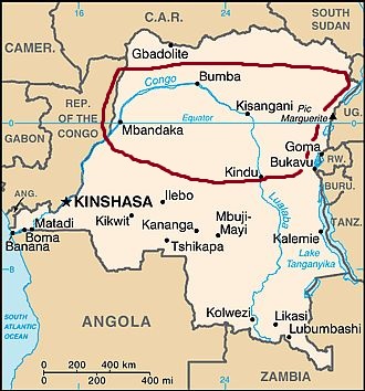 Congo, zone au climat équatorial