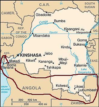 Zone du Congo au climat tropical avec une longue saison sèche