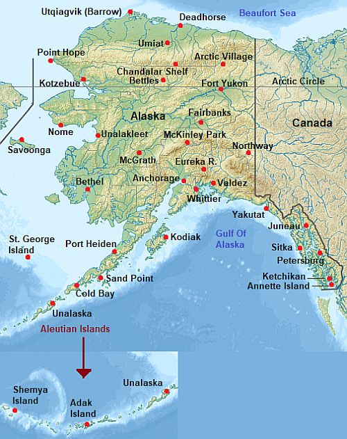Carte avec les villes - Etats Unis Carte avec les villes - Etats Unis