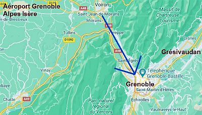 Grenoble, carte