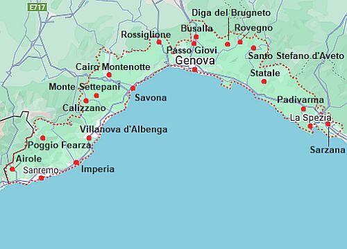 Carte avec les villes - Italie Carte avec les villes - Italie