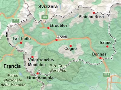 Carte avec les villes - Italie Carte avec les villes - Italie