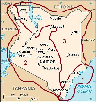 Climats au Kenya