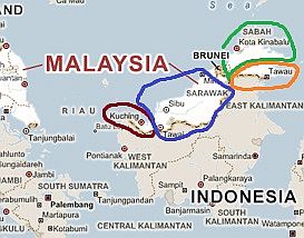 Climat de la Malaisie orientale (Bornéo)