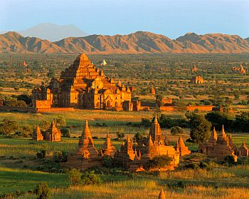 Bagan, située dans la zone où le climat est relativement aride