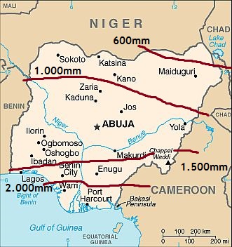 Précipitation au Nigeria