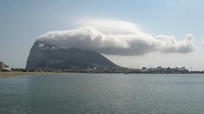 Nuage sur le Rocher de Gibraltar
