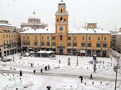 Place Garibaldi sous la neige