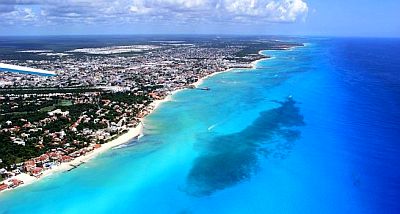 Playa del Carmen, d'en haut