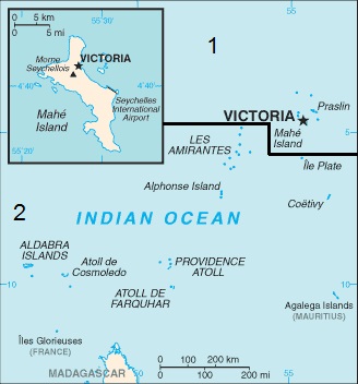 Division géographique des Seychelles