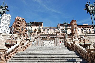 Teruel, Escalinata del Óvalo