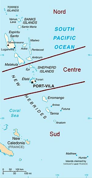 Vanuatu, zones climatiques