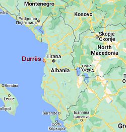 Durrës, où se trouve