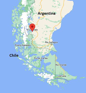 El Calafate, position dans la carte