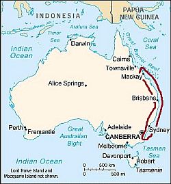 Zone de l'Australie au climat subtropical humide