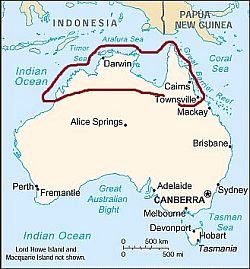 Zone de l'Australie au climat tropical