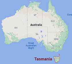 Tasmanie, où se trouve