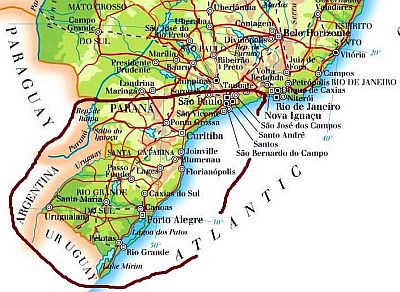 Brésil - zone au climat subtropical