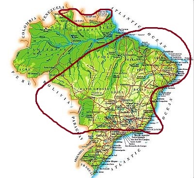 Brésil - zones au climat tropical