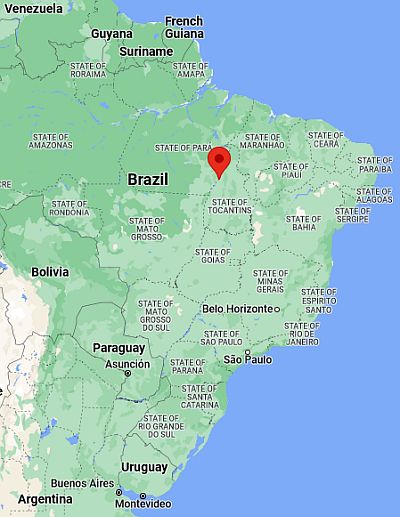 Conceiçao Do Araguaia, position dans la carte