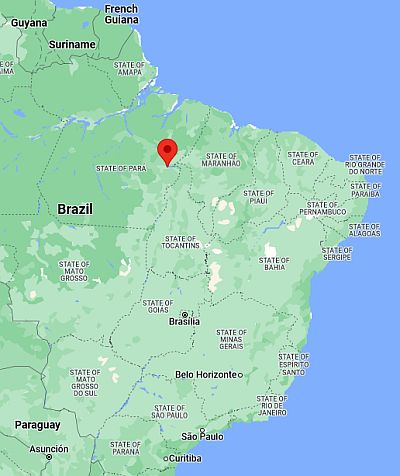 Marabá, position dans la carte